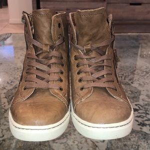 High top Ugg leather sneakers